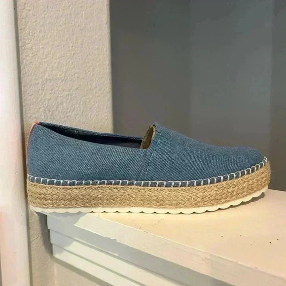Dr. Scholl's Shoes Womens Sunray Padded Insole Espadrilles Blue Shoes Size 7.5 - Picture 2 of 10